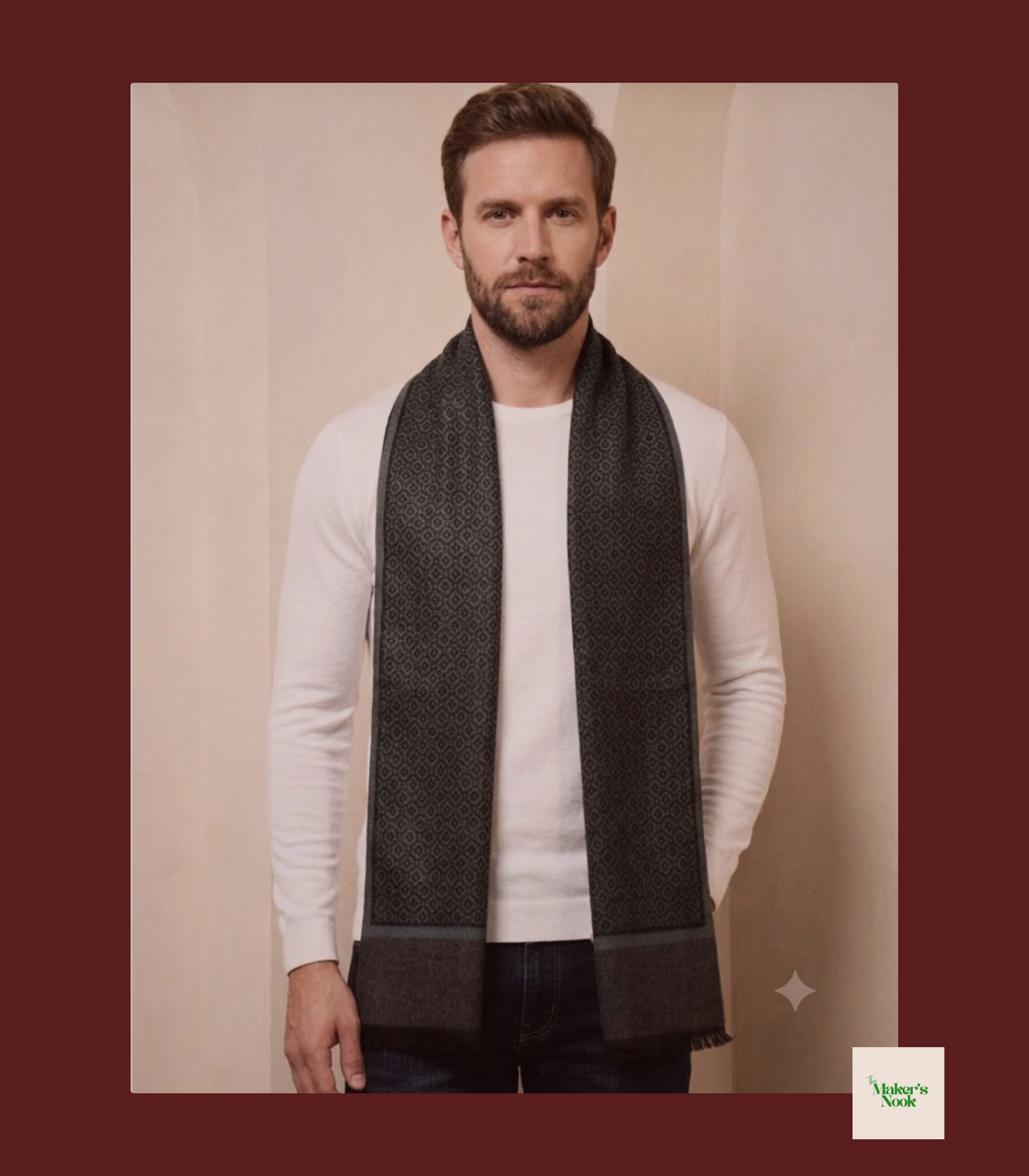 SM_08 Men Winter Scarf - Image 1